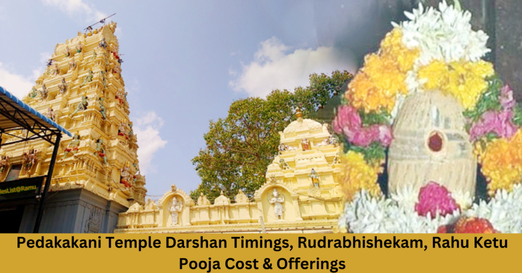 Pedakakani Temple Darshan Timings, Rudrabhishekam, Rahu Ketu Pooja Cost & Offerings